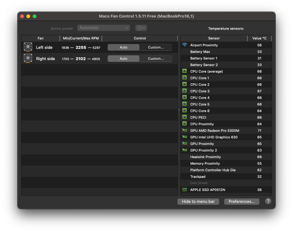 Macbook Pro 16 2019 heat problem with display