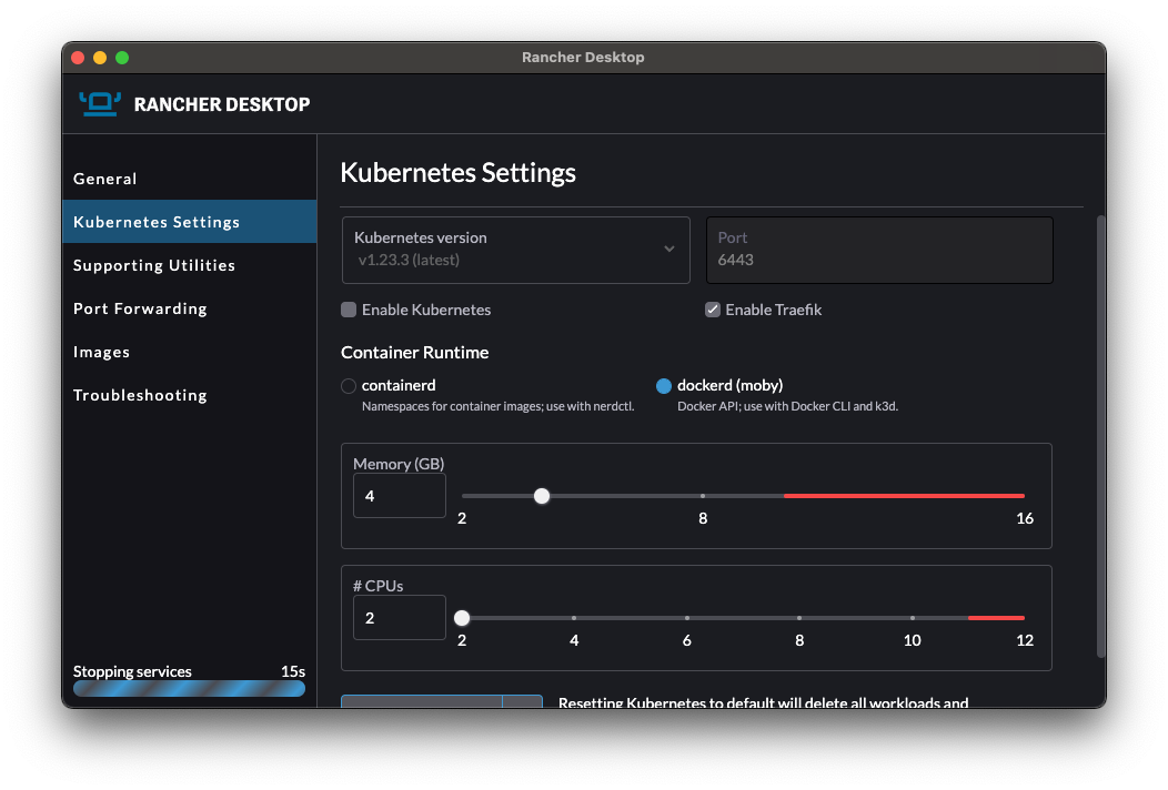 Docker Desktop alternatives on macOS: podman, nerdctl, Rancher Desktop