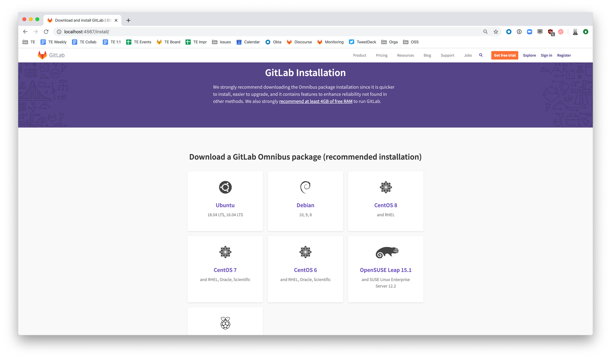 User experience challenge: Installing GitLab