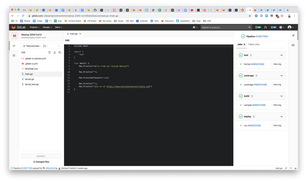 Dark mode for the Web IDE in GitLab